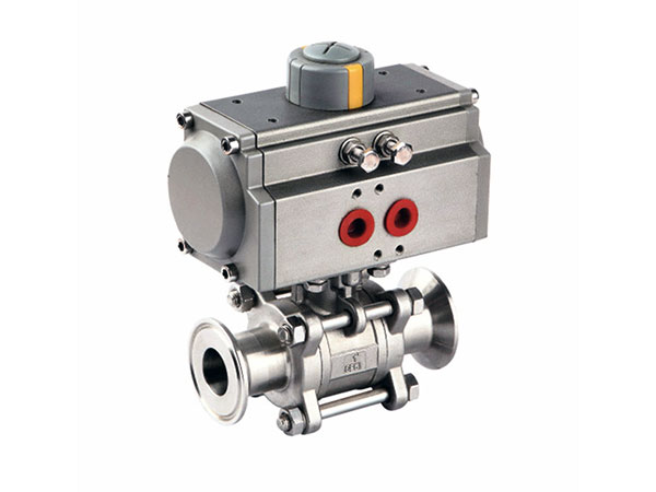 Q681F氣動三片式快裝球閥