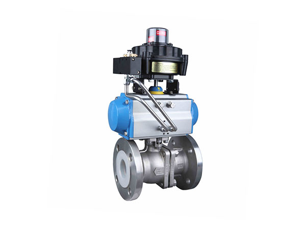 Q641F46氣動襯氟法蘭球閥