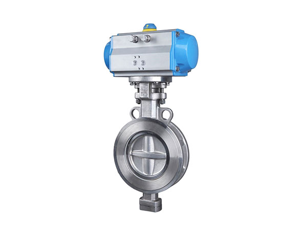 D673W氣動(dòng)三偏心對(duì)夾蝶閥