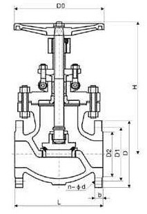 J41W10K日標截止閥(圖1) J41W10K日標截止閥(圖1)