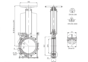 PZ973H電動(dòng)刀型閘閥(圖1) PZ973H電動(dòng)刀型閘閥(圖1)